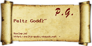 Peltz Godó névjegykártya